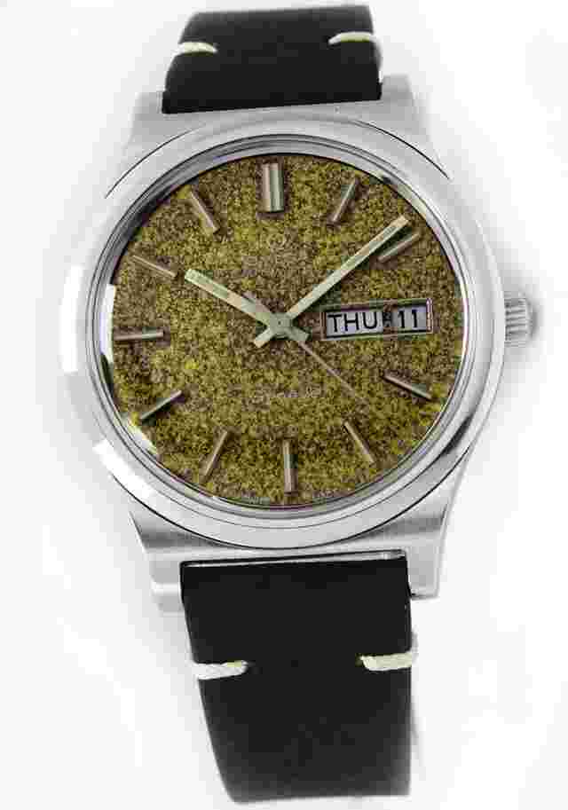 Omega Genève
                           
                                 1973 Geneve Automatic Original Patina Tropical Dial Steel Mens Vintage Watch Ref 1660169