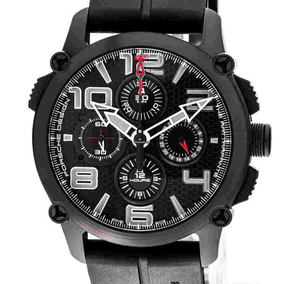 Porsche Design Indicator
                           
                                 45 Black Titanium Limited Edition Rattrapante Indicator 6920.13.43.1201 NEW 2024 Full Set