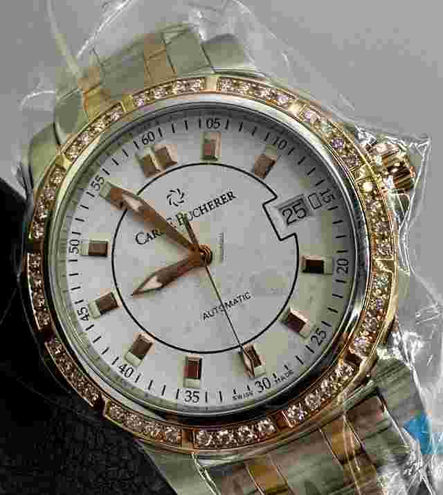 Carl F. Bucherer Patravi
                           
                                 AutoDate 18k Rose Gold & Steel Diamonds 38mm
