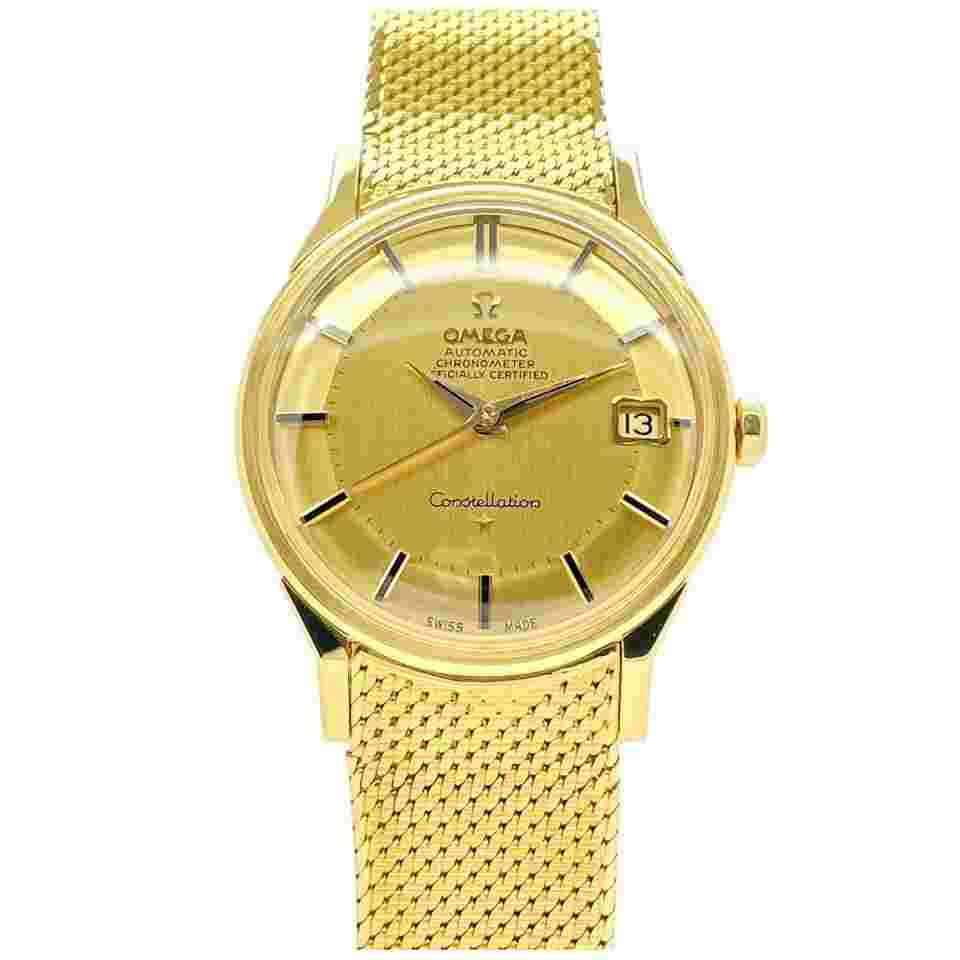 Omega Constellation
                           
                                 Vintage "Pie Pan" Dial Yellow Gold Automatic Folding Claps 168.005/6
