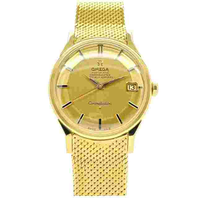 Omega Constellation
                           
                                 Vintage "Pie Pan" Dial Yellow Gold Automatic Folding Claps 168.005/6