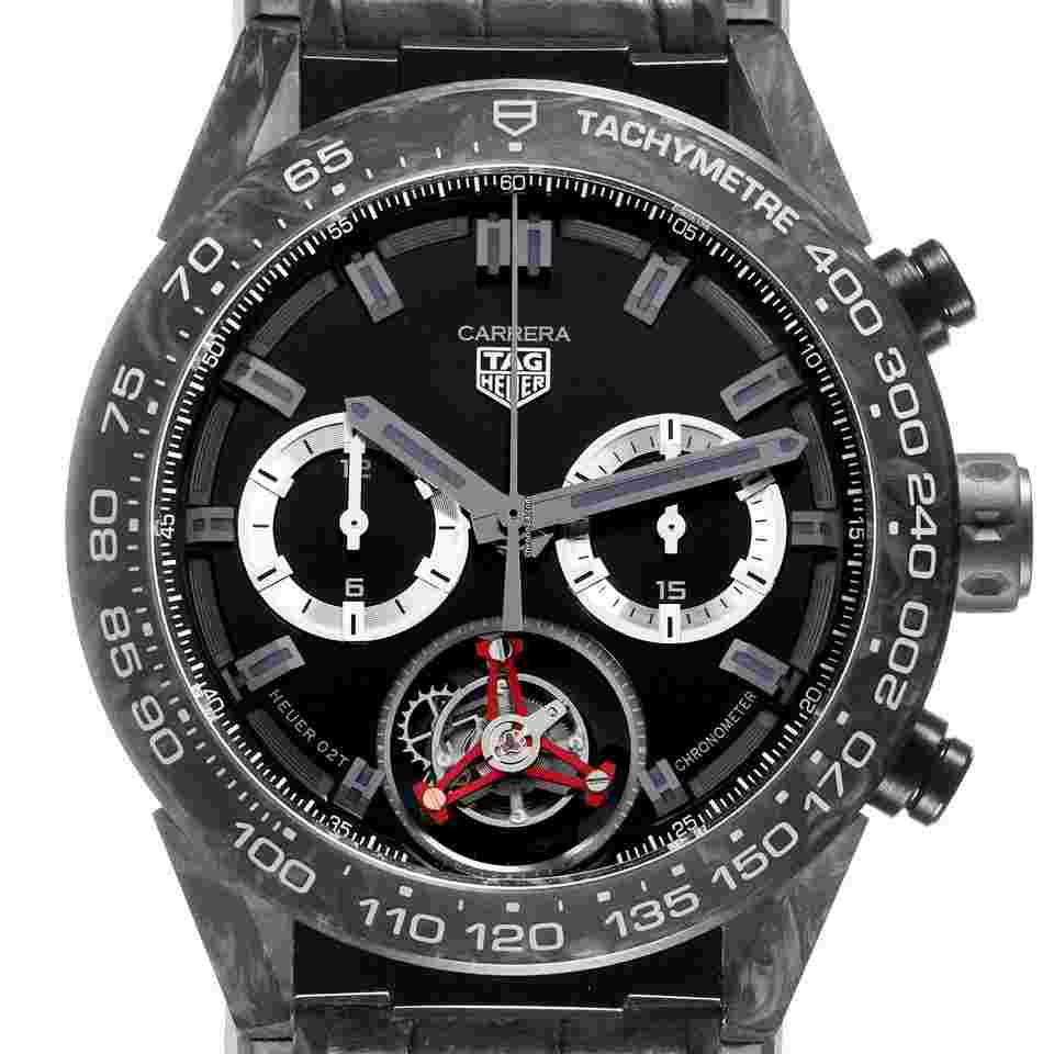 TAG Heuer Carrera Heuer-02T
                           
                                 Omotesando Boutique LE Titanium Carbon Watch CAR5A8AD Box Card
