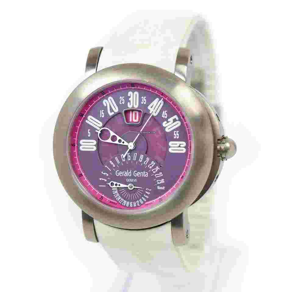 Gérald Genta Arena Bi-Retro
                           
                                 BSP.Y.80 45MM Titanium Purple Dial