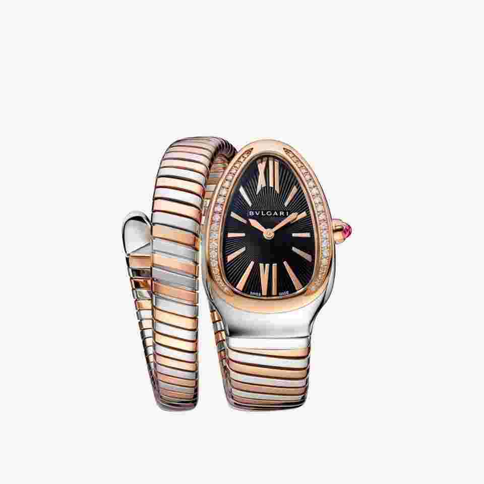 Bulgari Serpenti
Tubogas Quartz 18k RoseGold/Stainless Steel Ladies Watch 102098