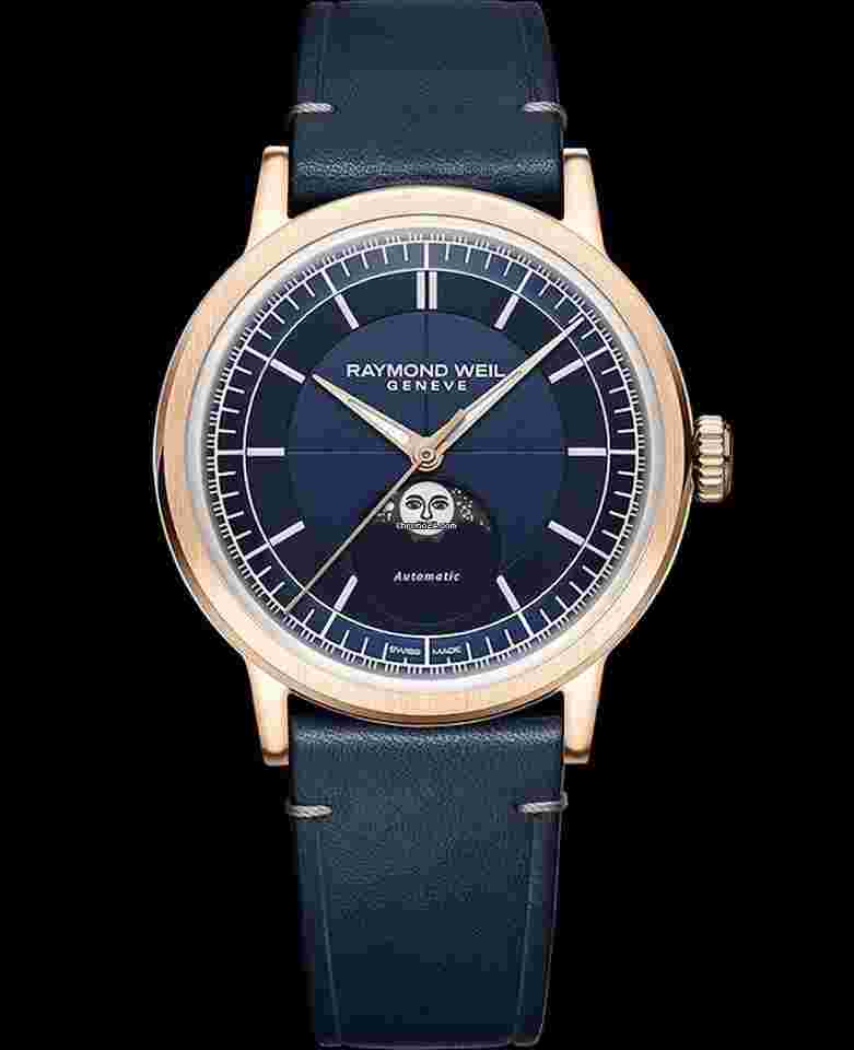 Raymond Weil
                           
                                 Millesime Automatic Moon Phase Midnight Blue Dial Watch
