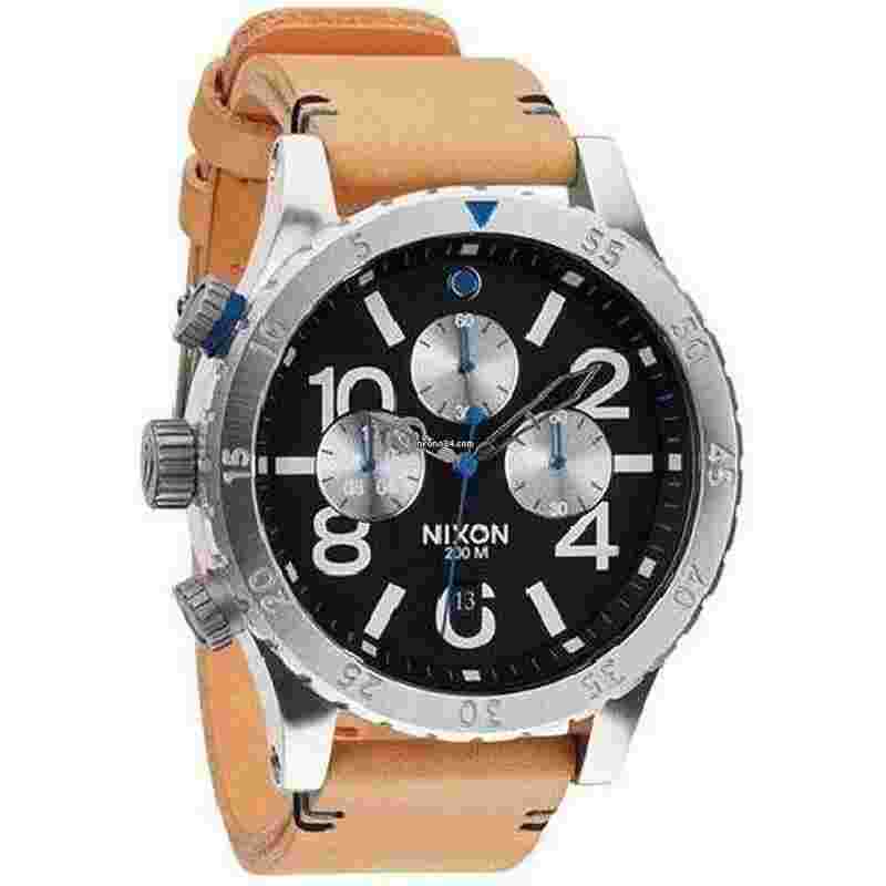 Nixon
Men's 48-20 Chronograph Black Dial Tan Leather Men's Watch A363 1602