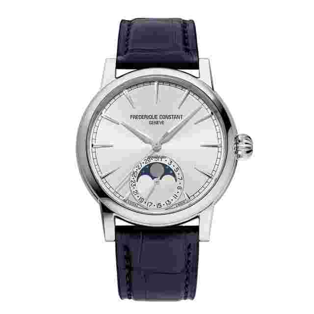 Frederique Constant Manufacture Classic Moonphase
                           
                                 Silver Dial Moonphase Date Manufacture NEW UNWORN