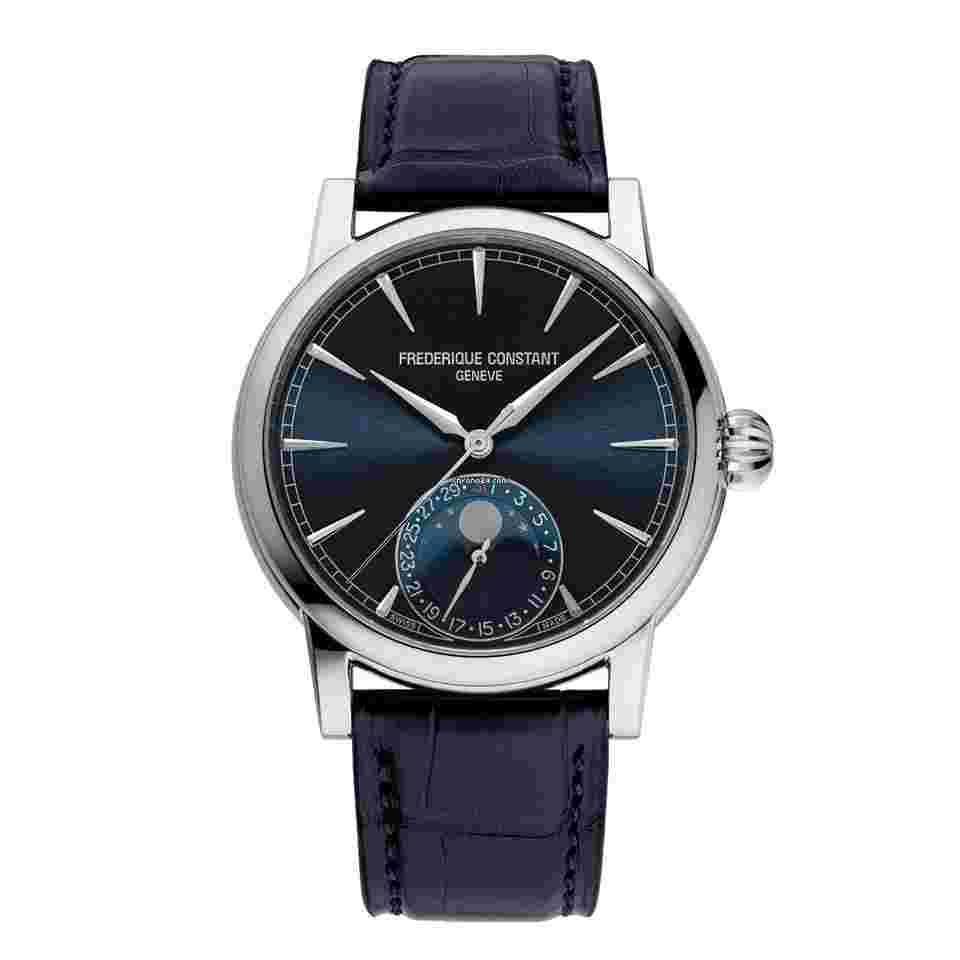 Frederique Constant Manufacture Classic Moonphase
Blue Dial Moonphase Date Manufacture NEW UNWORN
