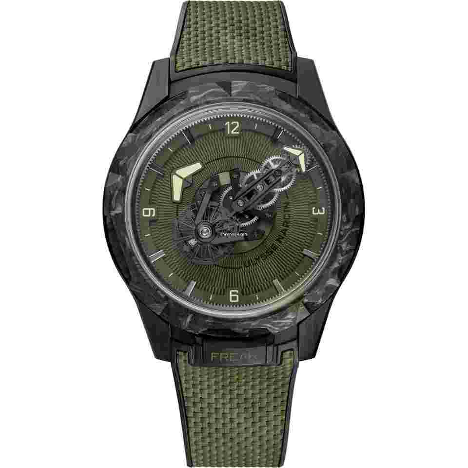 Ulysse Nardin Freak
2024 NEW Freak One OPS Green Dial Green Rubber Strap 44mm 2403-500-8A/3A