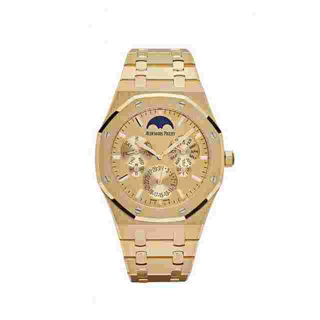 Audemars Piguet Royal Oak Perpetual Calendar
                           
                                 26586BA.OO.1240BA.99 Perpetual Calendar Ultra-Thin Yellow Gold / Yellow Gold-Toned Dial Limited Edition (2024)