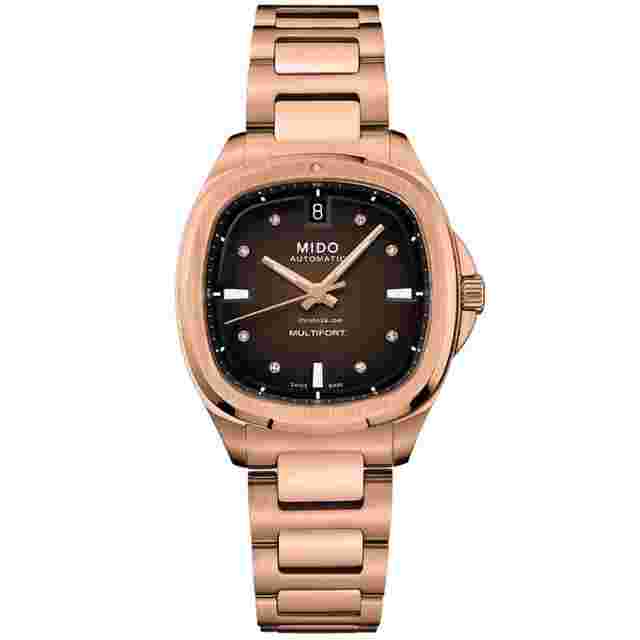 Mido Multifort
                           
                                 TV 35mm Rose Gold Steel Women's Watch M0493073329600