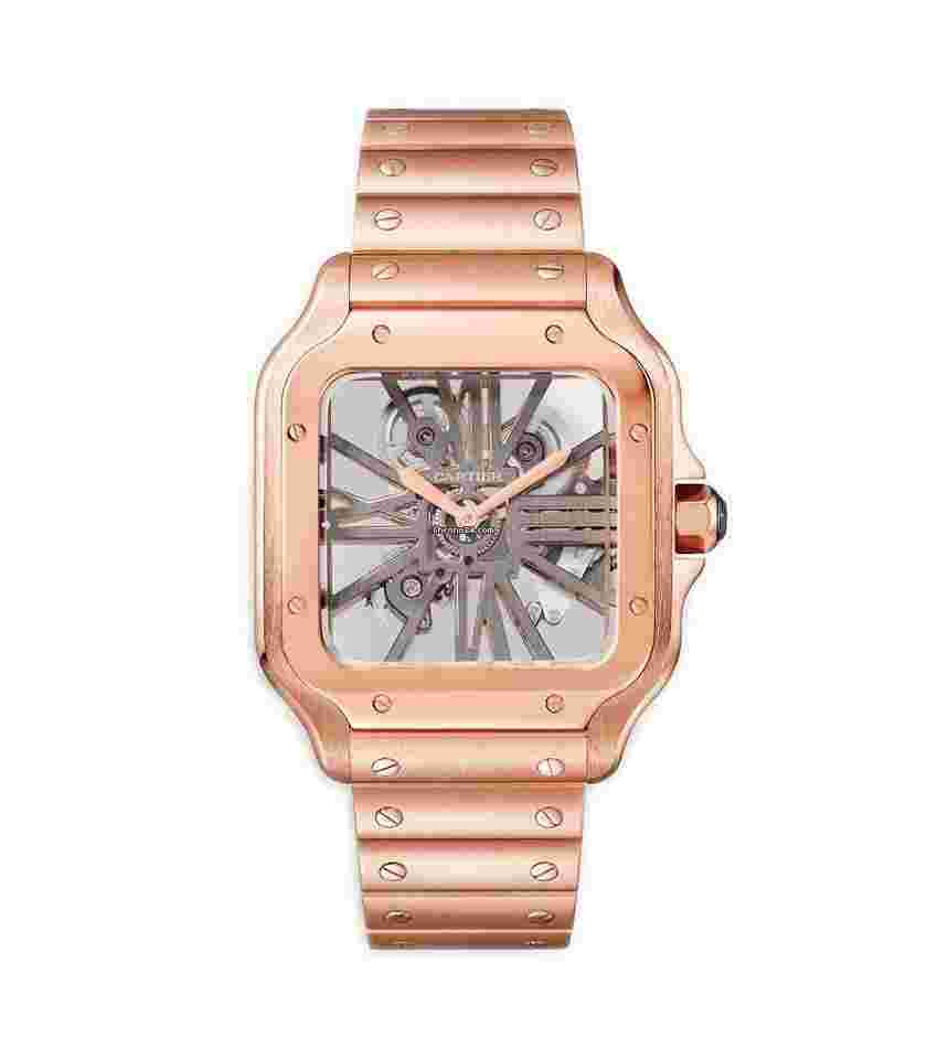 Cartier Santos
40mm Skeleton Dial 18k RG Bracelet