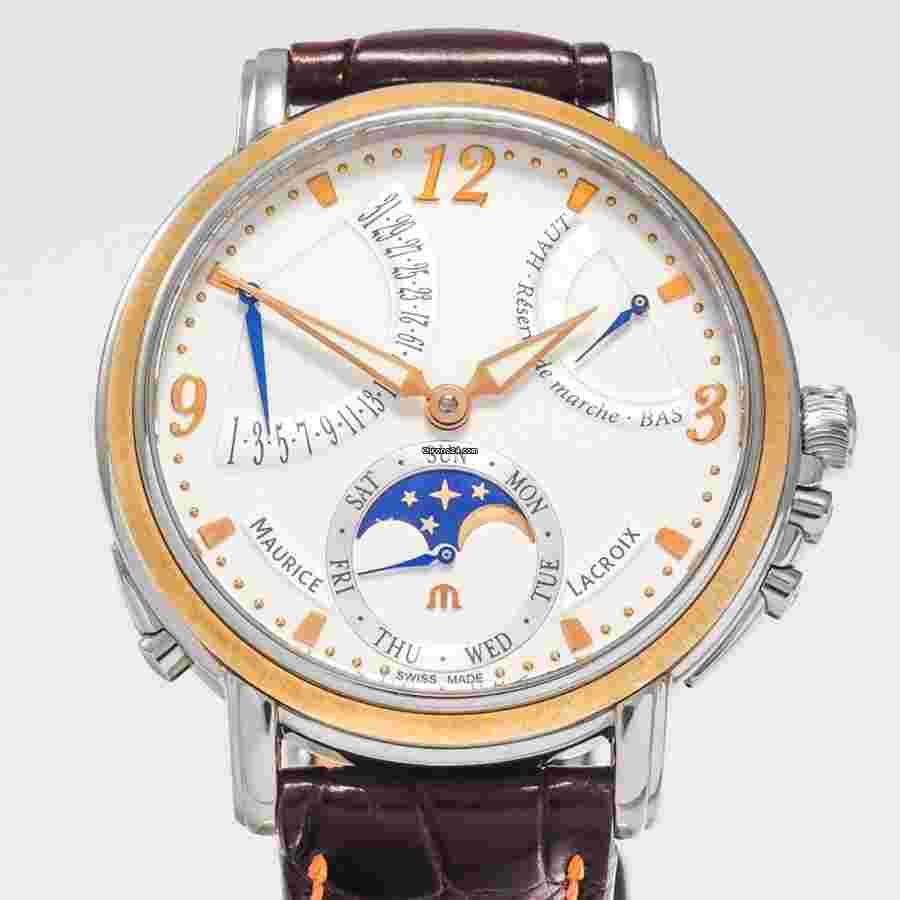 Maurice Lacroix Masterpiece Phases de Lune
Retrograde Moonphase Box & Papers