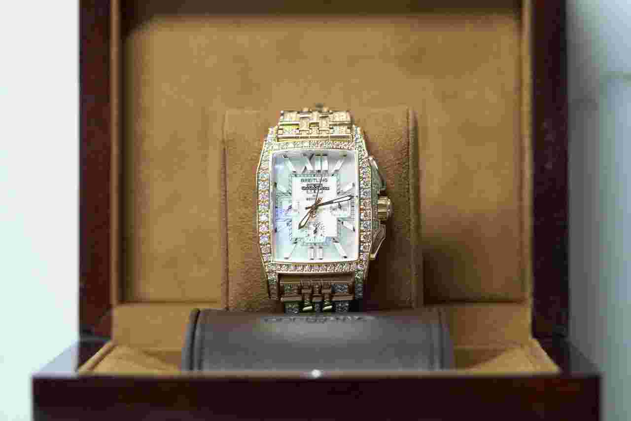 Breitling
Bentley Flying B 1/50 Rose Gold Factory Diamonds Mother of Pearl Dial 40mm