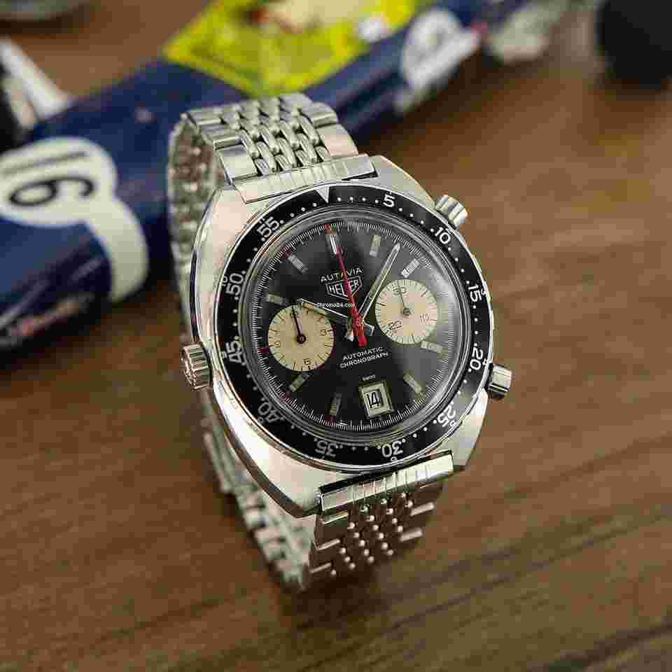 Heuer
                           
                                 Autavia Chronograph "Derek Bell" Ref. 1163MH From 60s