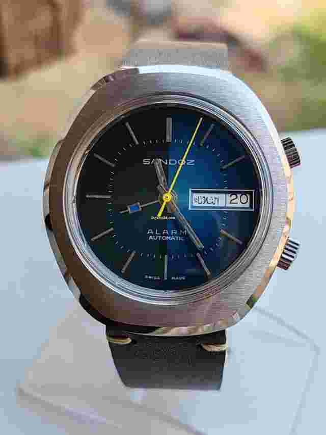 Sandoz
                           
                                 Alarm Automatic Rare Blue Dial