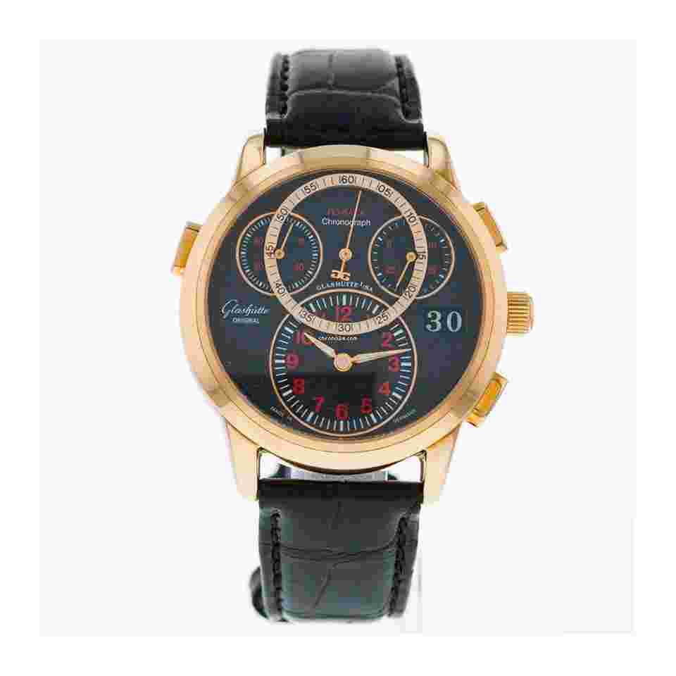 Glashütte Original PanoMaticChrono
Unworn PanoMaticChrono 95-01-15-01-04 box and papers