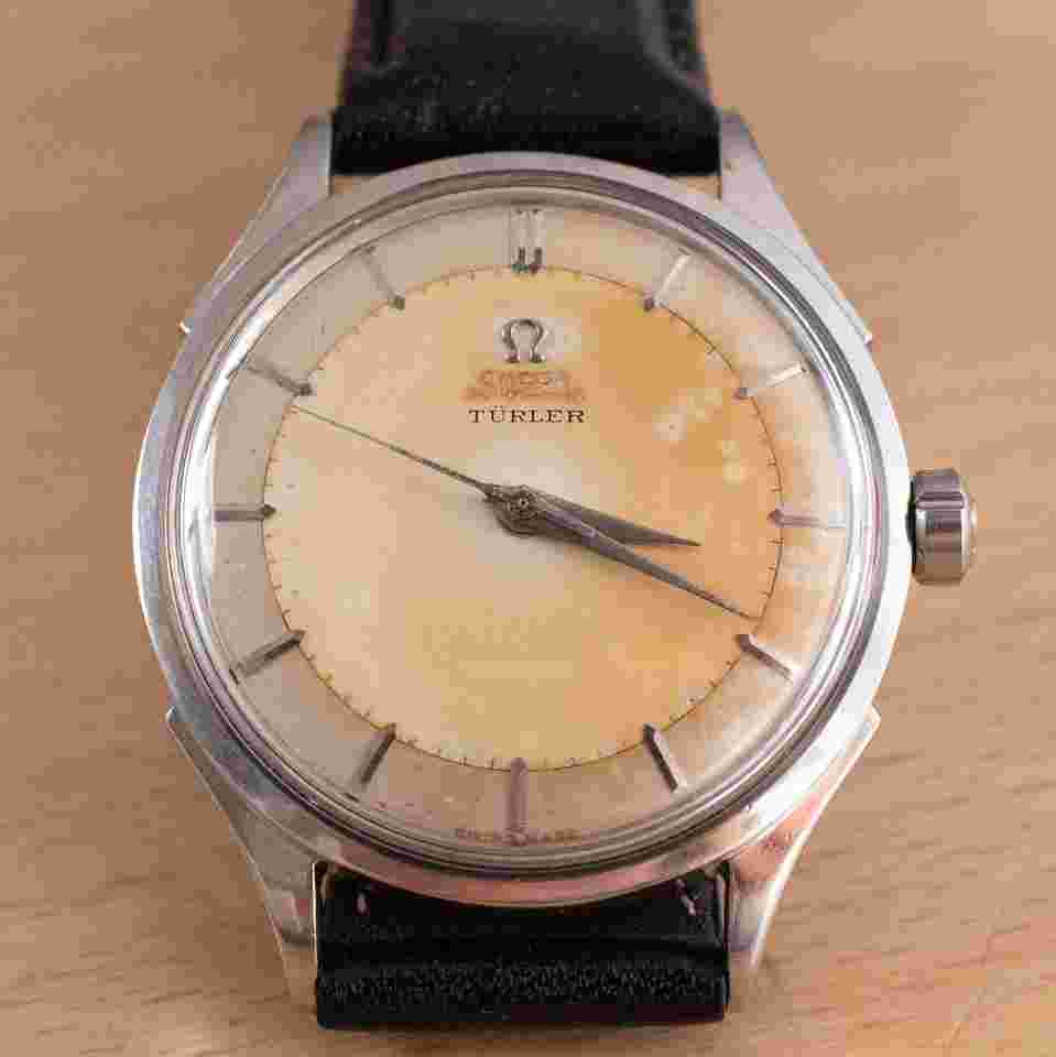 Omega Classic
                           
                                 Vintage 1953 jumbo size automatic original patina Turler dial