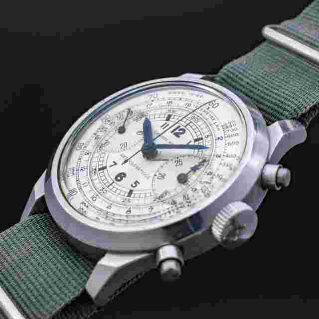 Philip Watch
                           
                                 1940's early Spillman Chronograph multi scale dial