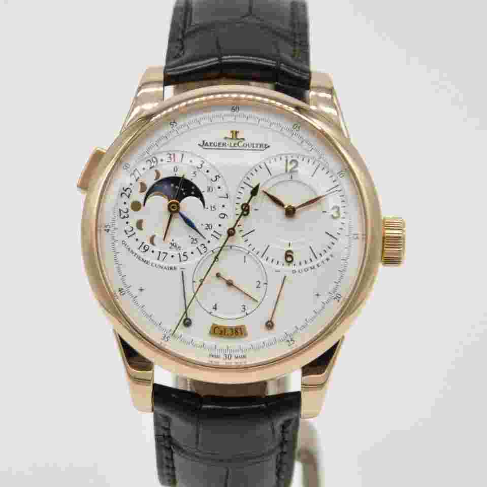 Jaeger-LeCoultre Duomètre
A Quantieme Lunaire 18k Rose Gold 40.5m Q6042521 602.2.24.S Leather