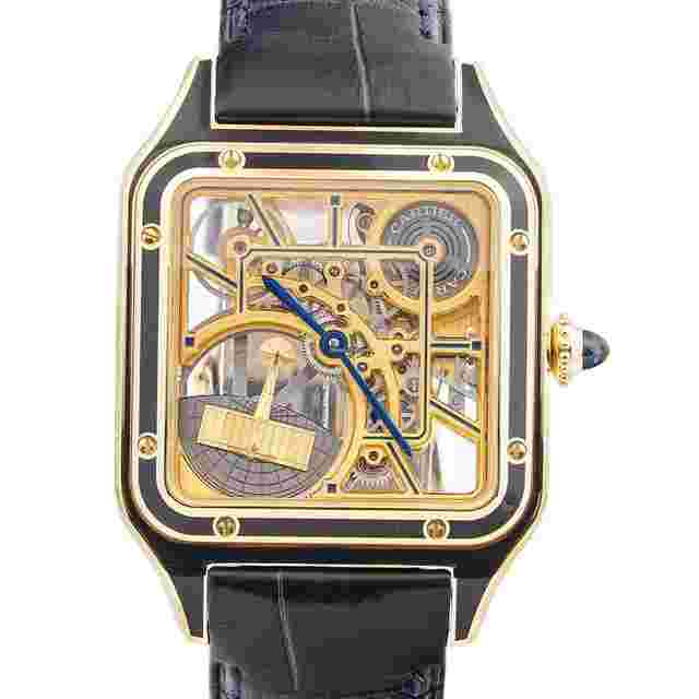 Cartier Santos Dumont
                           
                                 Limited Edition 150 2024 Pieces Skeleton Blue Yellow Gold Skeleton
