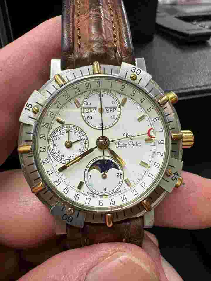Lucien Rochat
                           
                                 Chronograph oro Gold steel acciaio fasi luna moon passe Day date