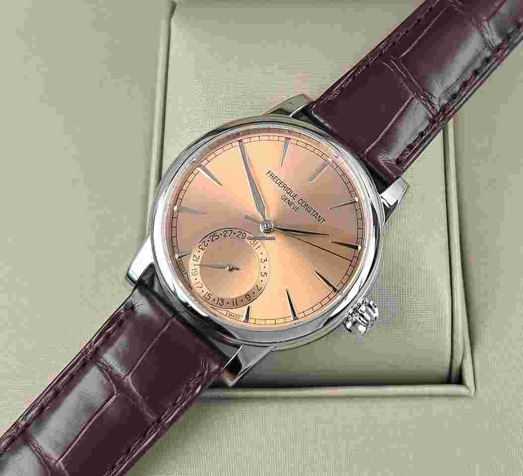 Frederique Constant Manufacture Classic
Date 40mm Bronze Sunray Dial Steel Case Brown Leather Strap 706SAL3H6