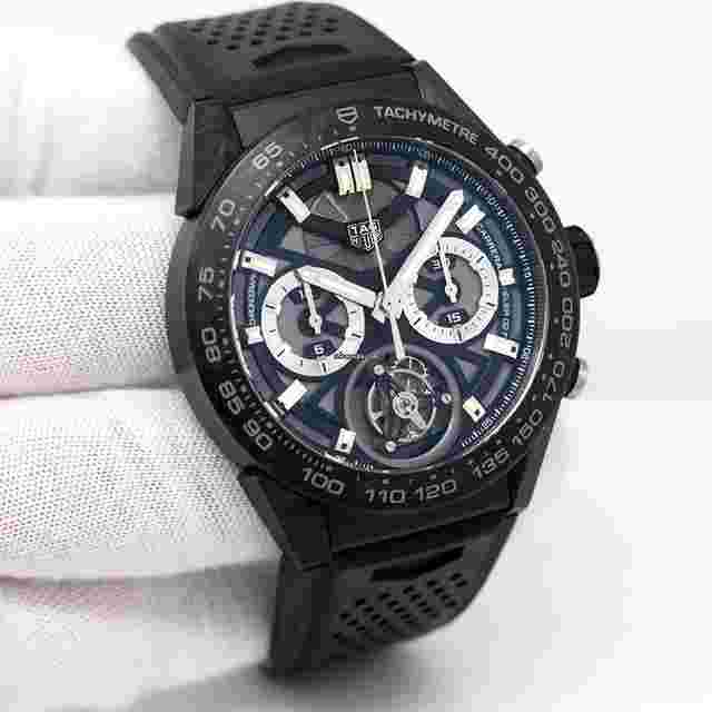 TAG Heuer Carrera Heuer-02T
                           
                                 CAR5A8W Carrera Heuer 02 Tourbillon Chronograph