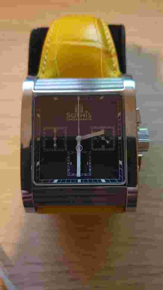 Sothis Big Bridge New watch with leather strap and incl. original documents