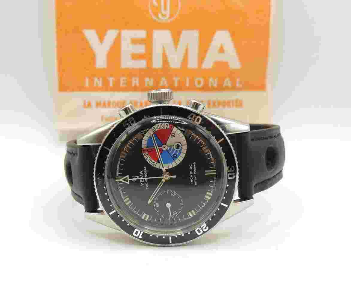 Yema Yachtingraf Chronograph Belle montre chronographe YEMA YACHTINGRAF fin des années 60