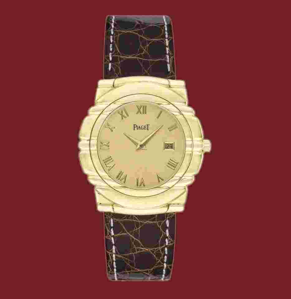 Piaget Tanagra
Men's Vintage 1990s Piaget Tanagra 18K Yellow Gold watch w/date Ref.17141 M411D