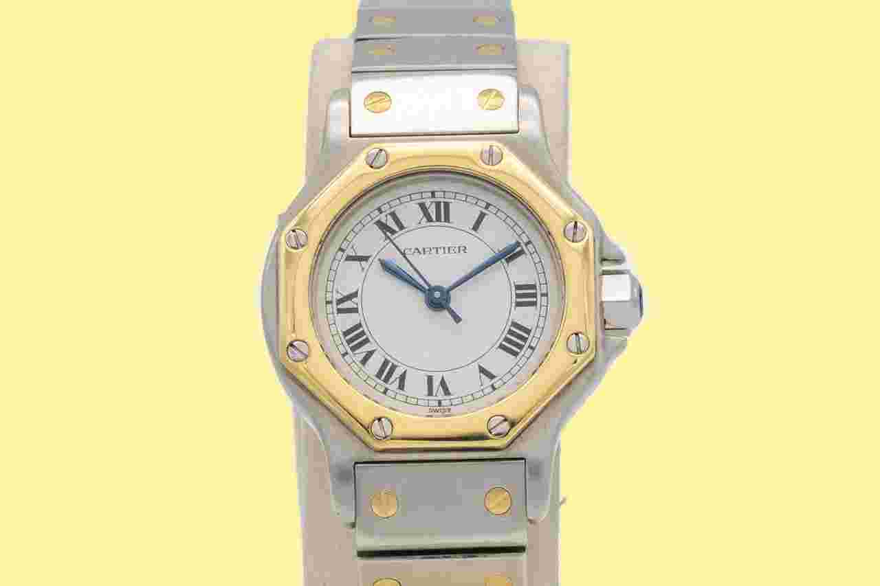Cartier Santos
                           
                                 Octagon Lady Two Tone 18k Gold 0907 Automatic 25mm