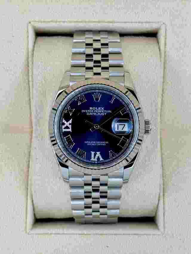 Rolex Datejust 36
                           
                                 2023 Datejust 36mm 126234 Stainless Steel Jubilee Purple Dial