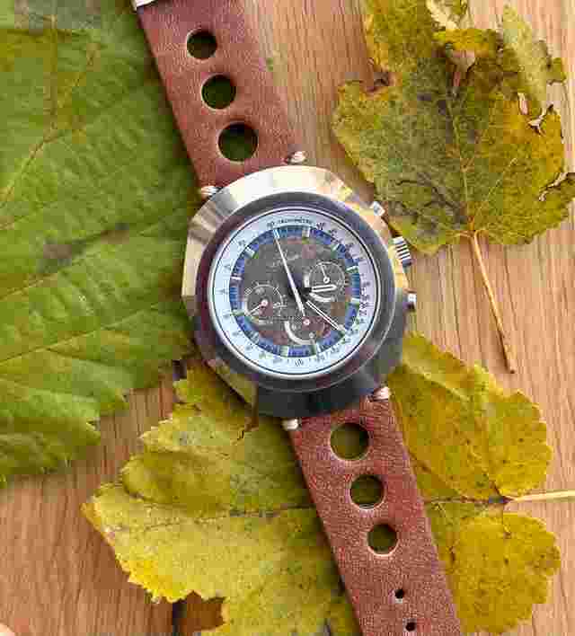 Lemania
                           
                                 " Anakin Skywalker " Tungsten prototype ref 9656 Tropical dial