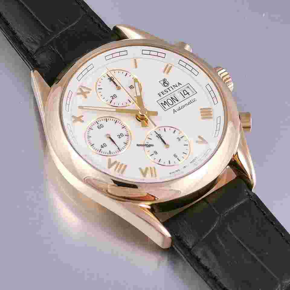 Festina
Chronograph Day Date Automatik 18K / 750 Gold Herrenuhr