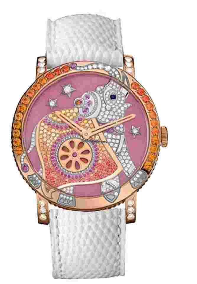 Boucheron Crazy Jungle
                           
                                 HATHI 42MM WA010222 18K ROSE GOLD WOMEN'S WATCH
