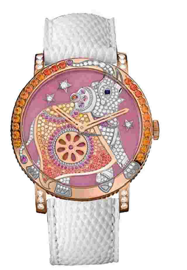 Boucheron Crazy Jungle
                           
                                 HATHI 42MM WA010222 18K ROSE GOLD WOMEN'S WATCH