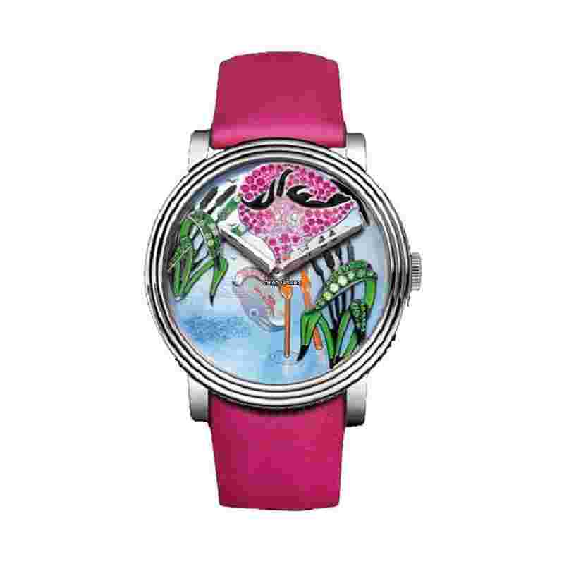 Boucheron Crazy Jungle
                           
                                 FLAMINGO 42MM WA010226 18K WHITE GOLD WOMEN'S WATCH