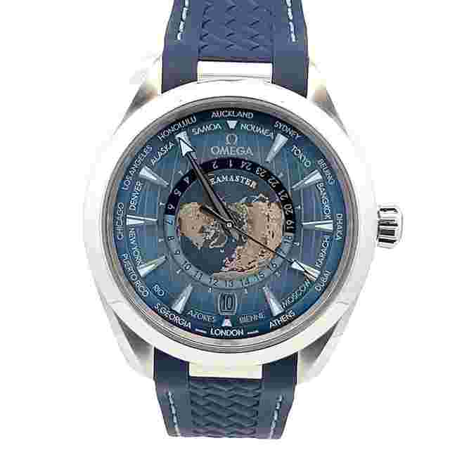 Omega Seamaster Aqua Terra Worldtimer
                           
                                 World Time GMT Automatic Chronometer Summer Blue Watch