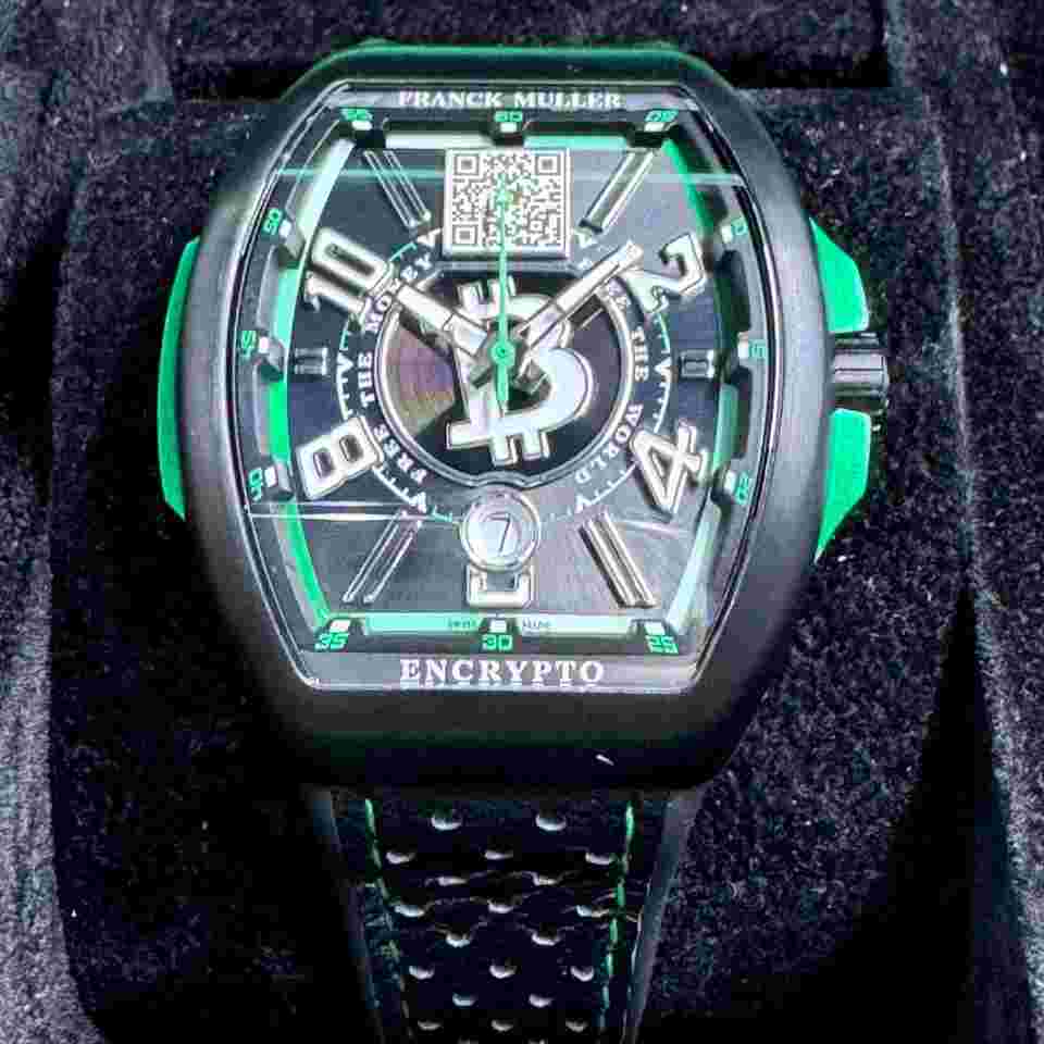 Franck Muller Vanguard
                           
                                 Encrypto BitCoin FREE THE MONEY V41SCDTRCGBTCLTD