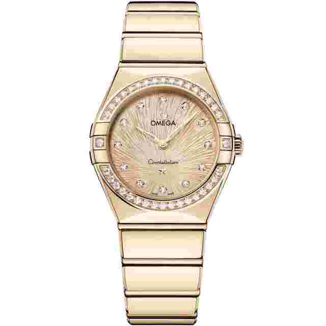Omega Constellation
                           
                                 2025 New Constellation Yellow Dial Moonshine gold 28 mm