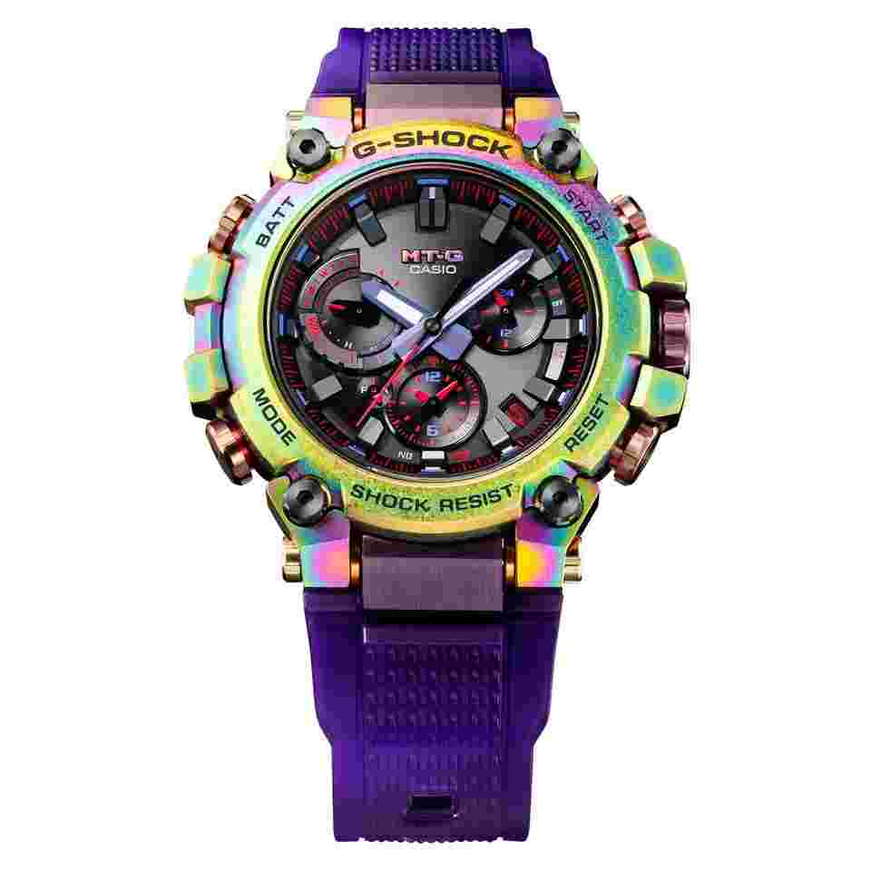 G-Shock Casio G-Shock MTGB3000PRB-1 Aurora Oval Rainbow Purple Limited Edition MTG Watch
