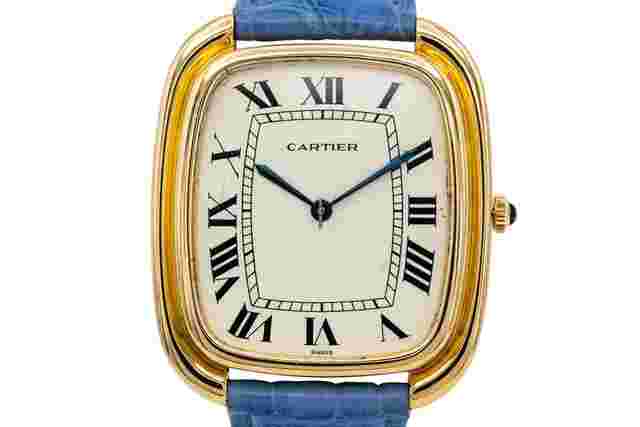 Cartier Gondole
                           
                                 Jumbo Gondolo 39mm 18ct Yellow Gold Leather 97050 1970's