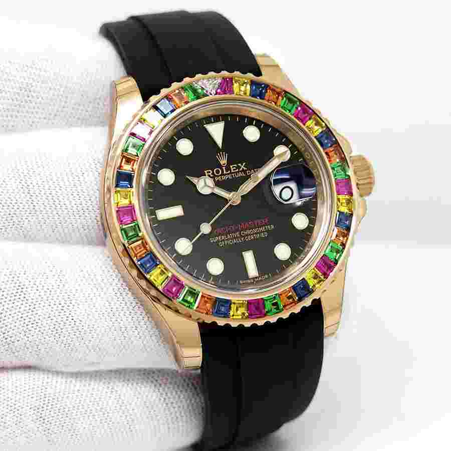 Rolex Yacht-Master 40
                           
                                 116695 Yachtmaster 18K Rose Gold with Gem Set Bezel (New Old Stock)