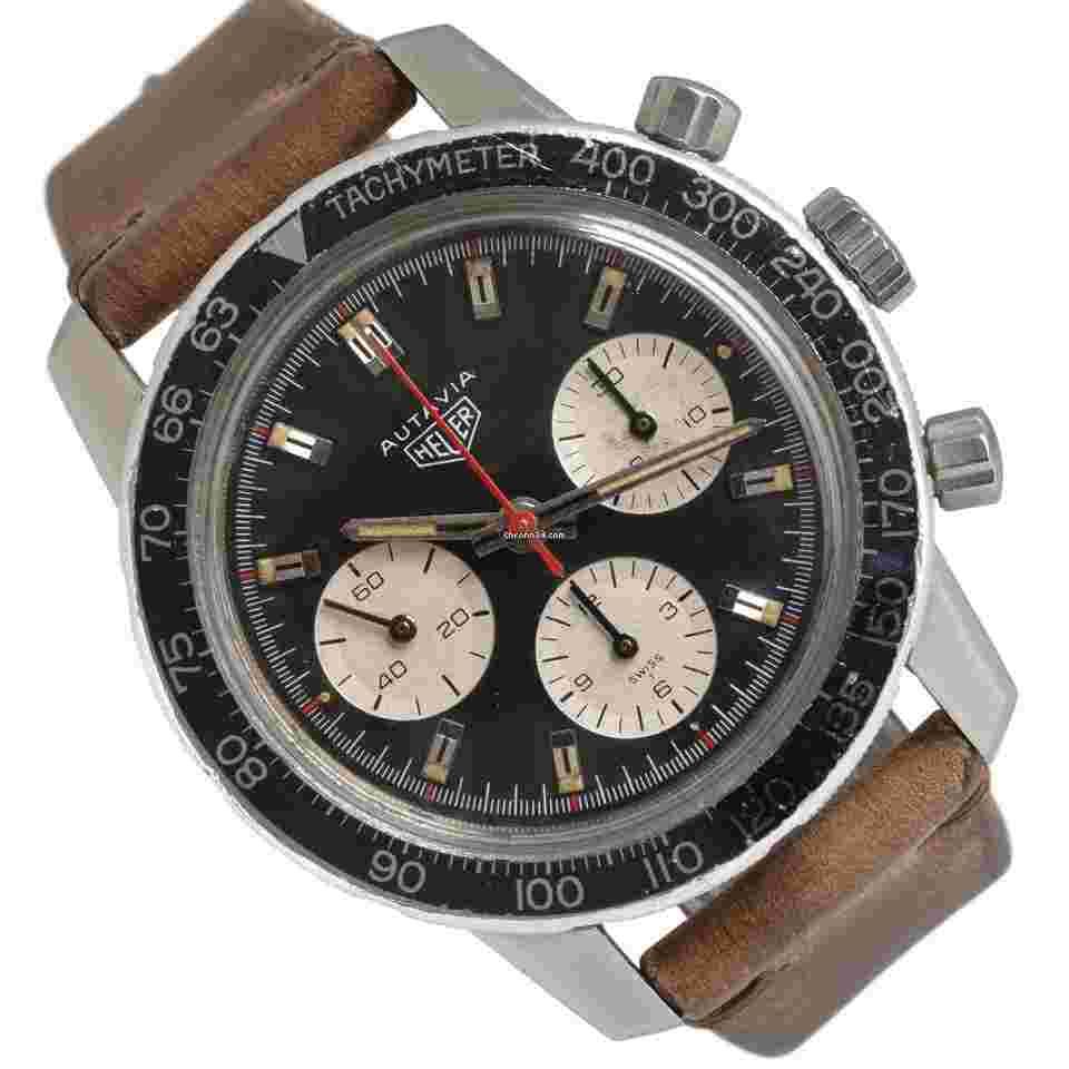 Heuer
                           
                                 Leonidas Autavia 2446C Black dial 1970’s