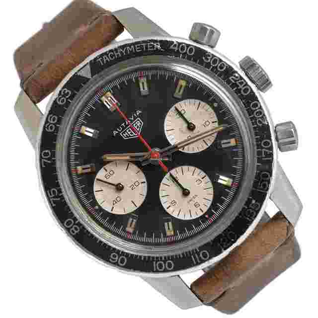 Heuer
                           
                                 Leonidas Autavia 2446C Black dial 1970’s
