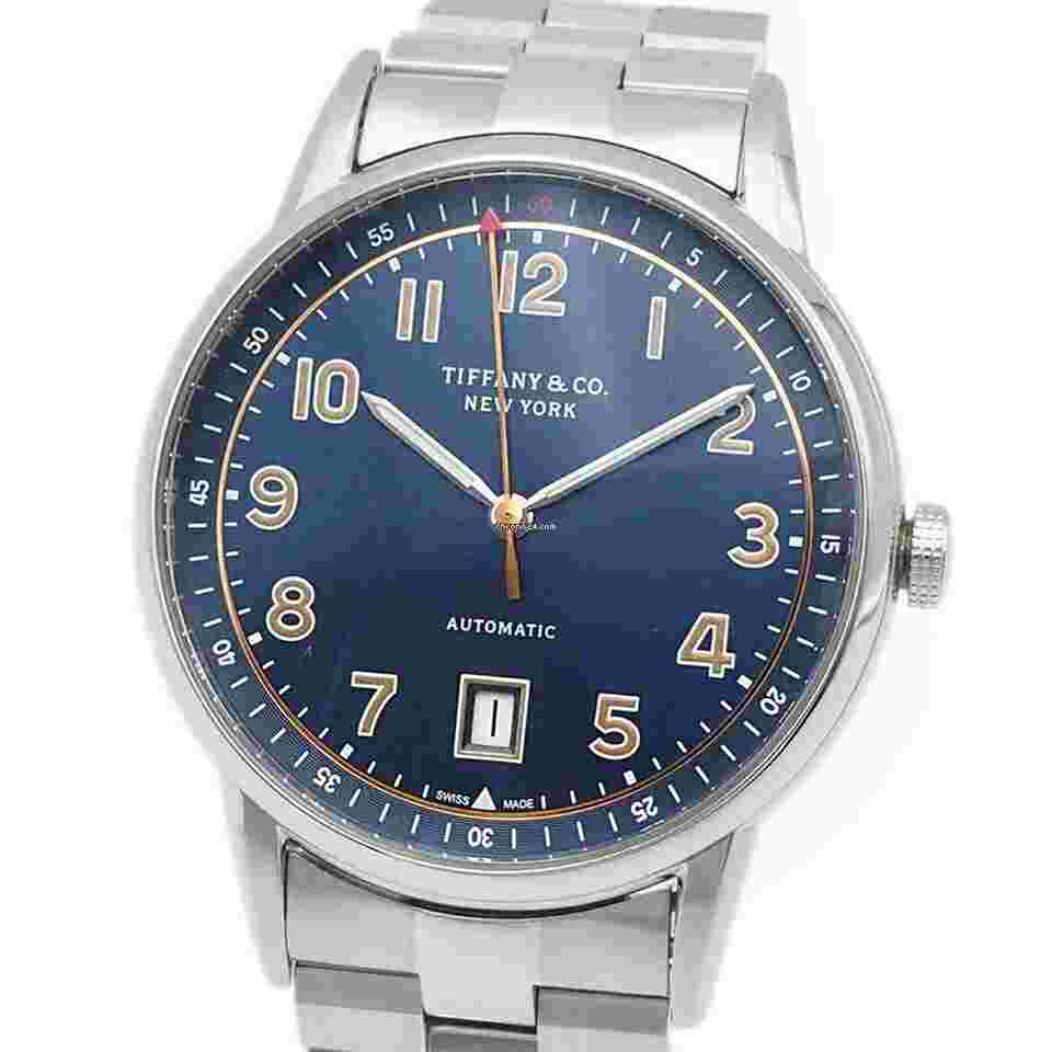 Tiffany CT60
&Co. CT60 Date 34668299 blue Stainless Steel mens 101761510