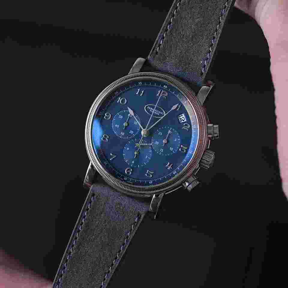 Parmigiani Fleurier Toric
Chronograph White Gold Blue Dial - Box and Papers 2011