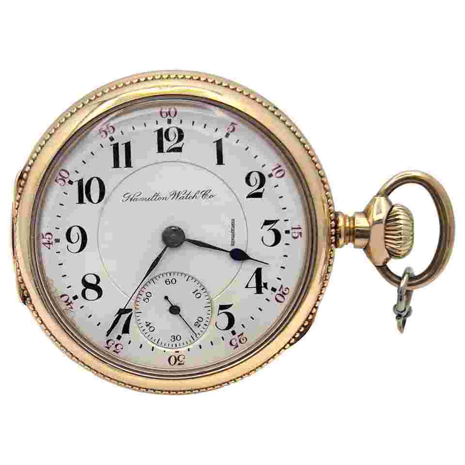 Hamilton
pocket watch Gold Fill 56mm watch