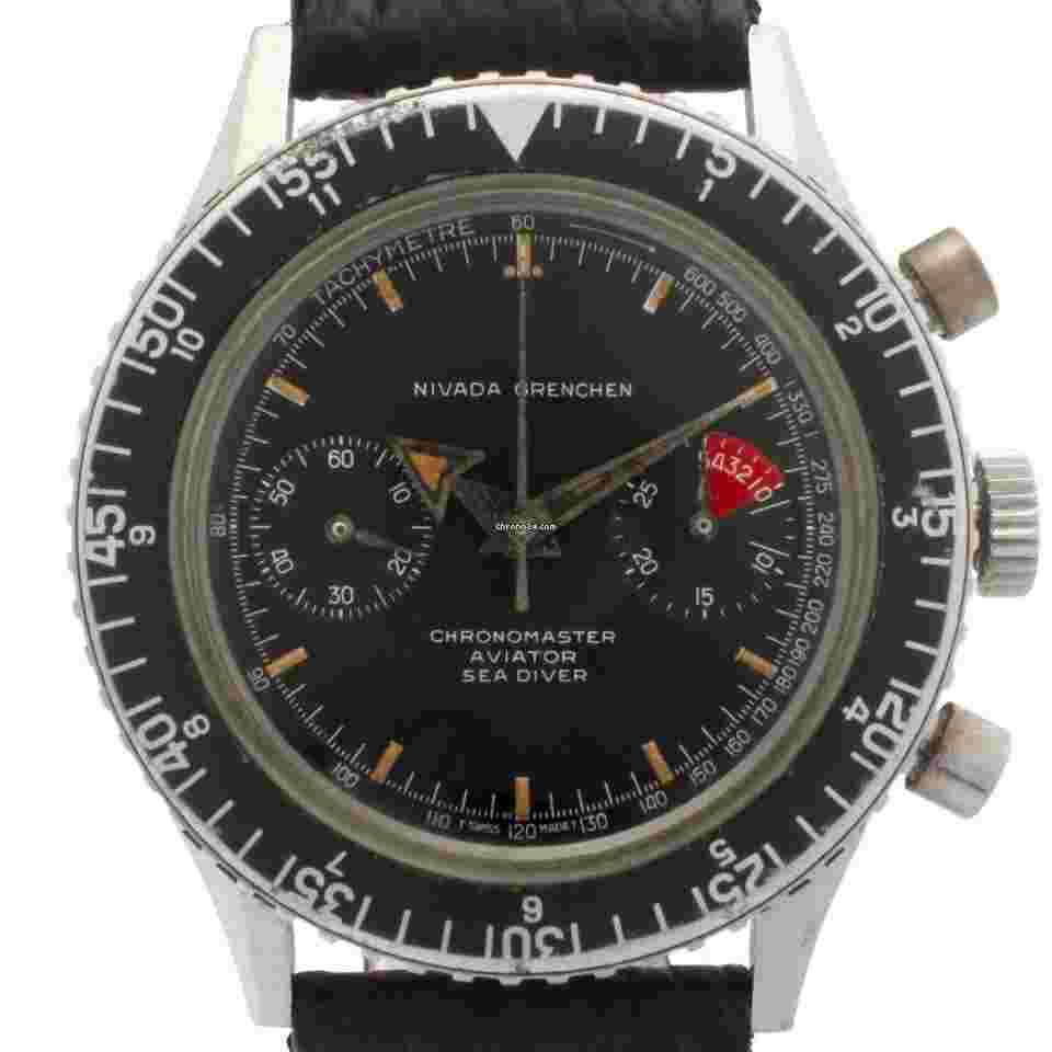 Nivada
                           
                                 Grenchen Chronomaster Aviator Sea Diver Ref. 9989-8222 (85001) - "Very good" condition